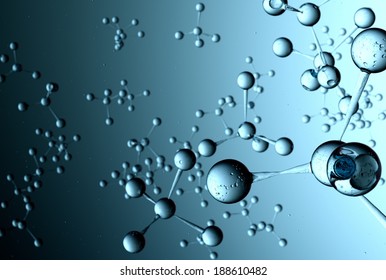 Carbon atom molecule abstract illustration