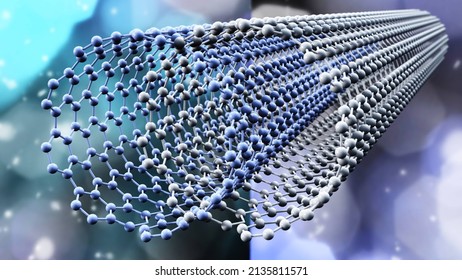 Carbon Cloth, Nanomaterial Structure, Nanotubes Modern Technologies, Graphene Molecular Structure, Carbon Fiber, 3D Rendering