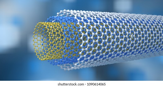 carbon nanotubes, nanotechnologies,
3D rendering