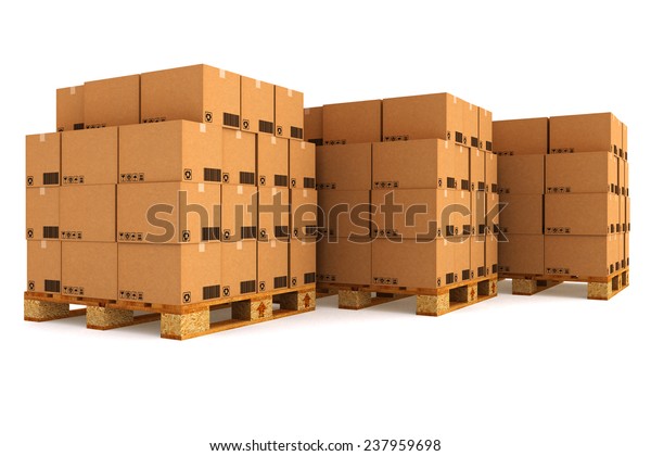 Cardboard Boxes Cargo Delivery Transportation Logistics Stock Illustration 237959698 6788