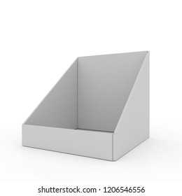 Cardboard POS Display - Isolated White Background 3D Render