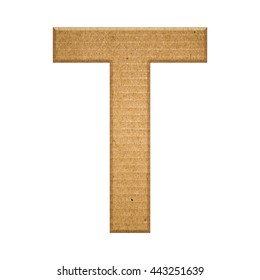 Cardboard Texture English Alphabet Letter Isolated Stock Illustration ...