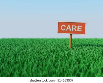 Care concept - 3D Rendered Image