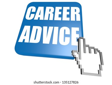Career Advice Button With Cursor