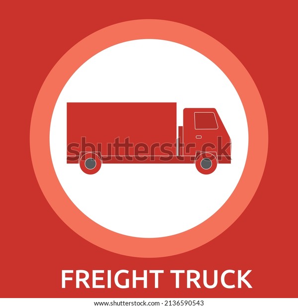 Cargo delivery. Freight truck. Hand-drawn \
illustration on white\
background.