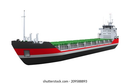 Cargo Ship Isolated