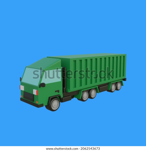 cargo truck front look 3d\
object