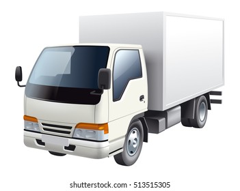 Cargo truck illustration.