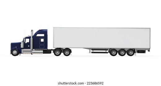 Tractor Trailer Truck White Background Images Stock Photos Vectors Shutterstock
