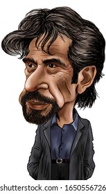 Caricature Al Pacino American Actor