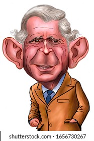 Caricature Charles, Prince Of Wales 