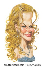 Caricature Of Nicole Kidman