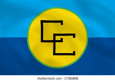 Caricom Waving Flag Can Be Used Stock Illustration 17286808 | Shutterstock