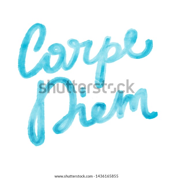 Carpe Diem Latin Phrase Means Seize Stock Illustration 1436165855