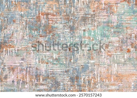 Carpet abstract Pattern in high definition texture isolated on white canvas with trending colors
