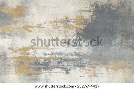 Carpet pattern made of abstract gold texture and blue vintage texture