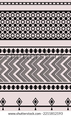 Carpet pattern. Seamless geometry. Western handmade saddle blanket rug pattern, Aztec,
