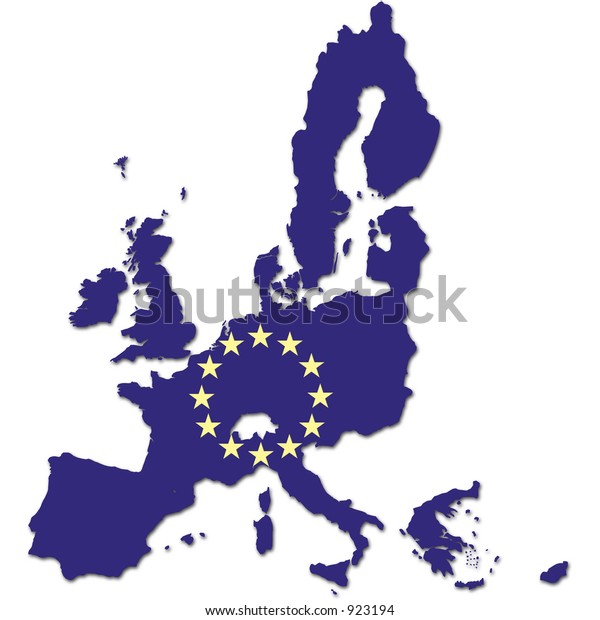 Carte Et Drapeau Cee Stock Illustration 923194 | Shutterstock