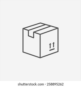 Carton Package Box Icon Stock Illustration Shutterstock