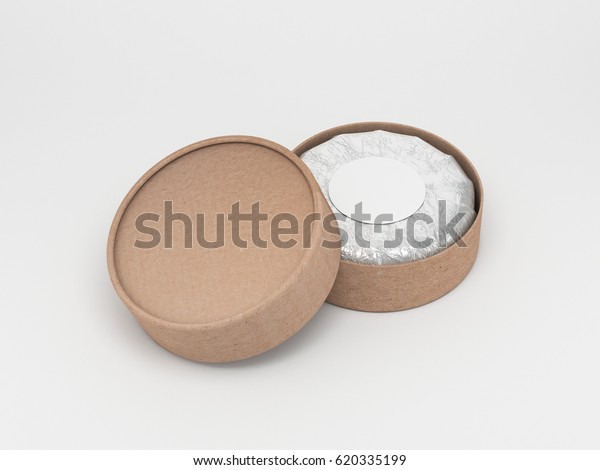 Download Carton Round Box Mockup Cylindrical Packaging Stock ...