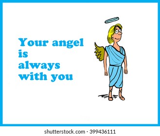 Cartoon about your guardian angel 