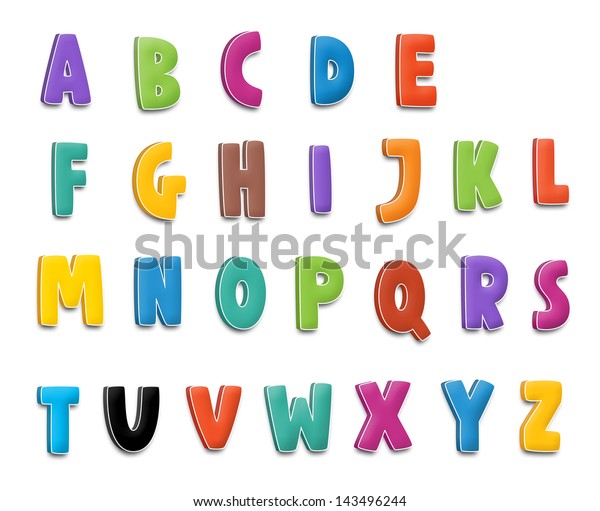 Cartoon Alphabet Children Stock Illustration 143496244