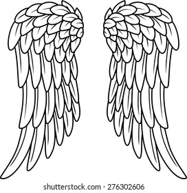 Cartoon Angel Wings Stock Illustration 276302606 | Shutterstock