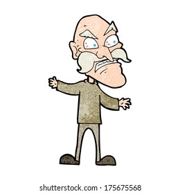 Cartoon Angry Old Man Stock Illustration 175675568 | Shutterstock