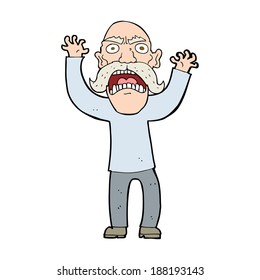 Cartoon Angry Old Man Stock Illustration 188193143 | Shutterstock