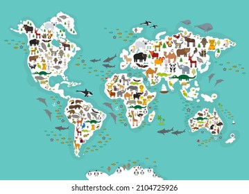 398 Animals different continents Images, Stock Photos & Vectors ...