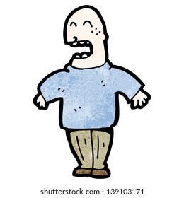Bald Man Cartoon Stock Vector (Royalty Free) 72930856