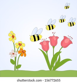 animated bees