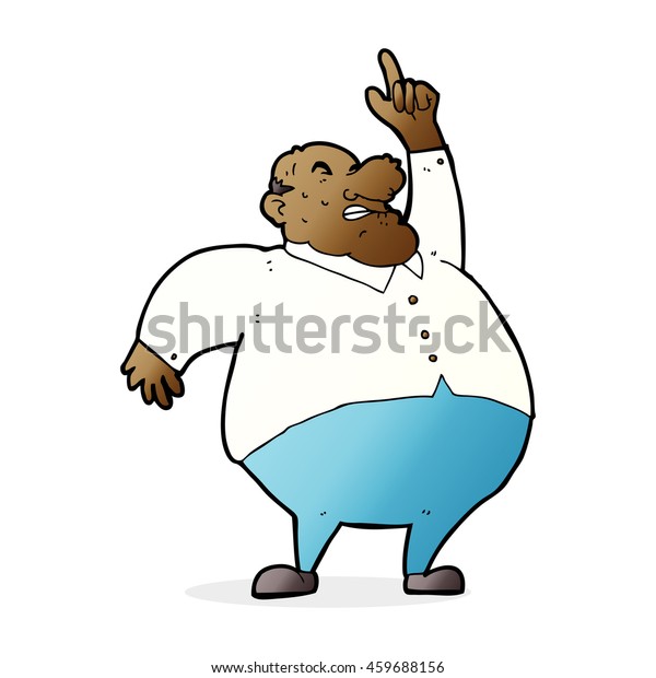 Cartoon Big Fat Boss Stock Illustration 459688156 | Shutterstock