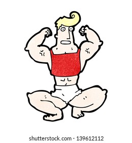 Cartoon Body Builder Man Stock Illustration 139612112