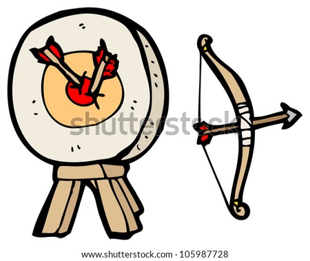 Cartoon Bow Arrow Stock Illustration 105987728 - Shutterstock