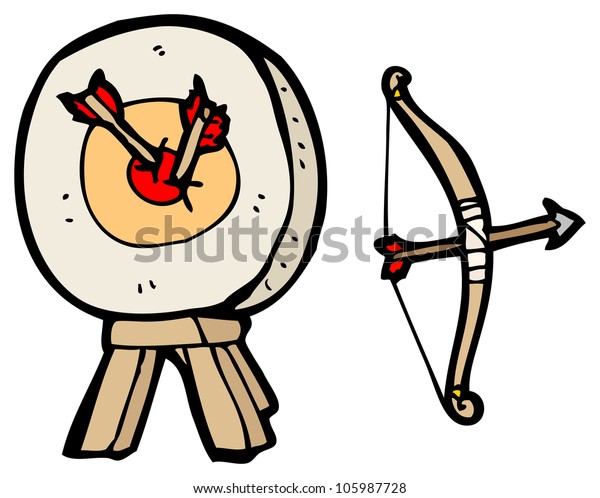 Cartoon Bow Arrow Stock Illustration 105987728