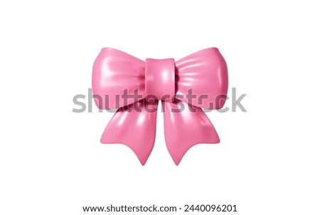 Cartoon bowknot model, 3d rendering. 3d illustration.