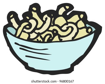 Cartoon Bowl Noodles Stock Illustration 96800167 | Shutterstock