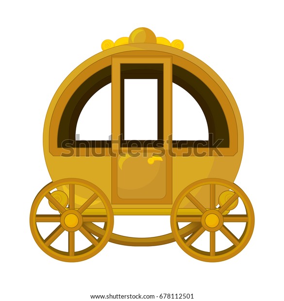 Cartoon carriage - transportation - isolated -\
illustration for\
children