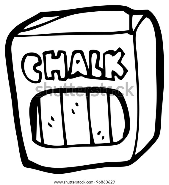Cartoon Chalk Packet Stock Illustration 96860629