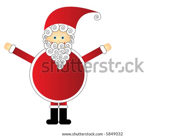 Cartoon Character Father Christmas Stock Illustration 5849032