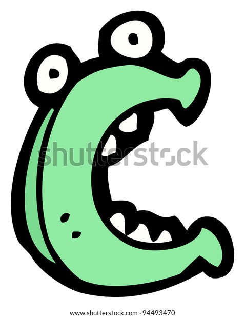 Cartoon Character Letter C Stock Illustration 94493470