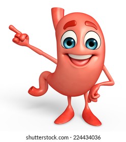 Cartoon Character Stomach Best Sign Stock Illustration 207097141