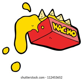 Cartoon Cheesy Nachos