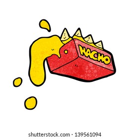 Cartoon Cheesy Nachos