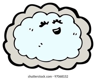 Cartoon Cloud With Silver Lining