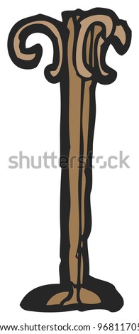 Cartoon Coat Rack Stock Illustration 96811705 - Shutterstock