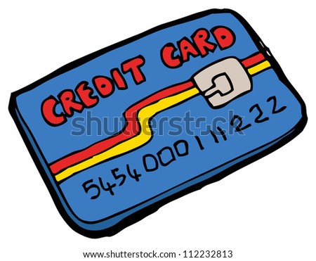 Cartoon Credit Card Stock Illustration 112232813 - Shutterstock