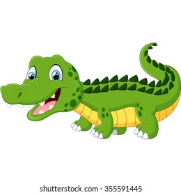 Cute Crocodile Vectoranimals Illustrationvector Cartoon Kids Stock ...