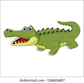 Cute Crocodile Vectoranimals Illustrationvector Cartoon Kids Stock ...